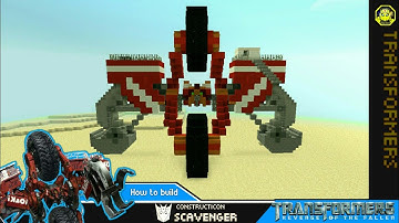 Minecraft - how to Build Scavenger Robot mode Transformers 2 ROTF วิธีสร้าง“สกาเวนเจอร์"(สร้างยาก)