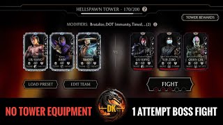 Hellspawn Tower 1 Attempt Battle 170 Boss Fight & Reward 🎮 Mortal Kombat Mobile | MK Mobile | MKM