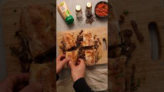 Steak Ciabatta Sandwich - Melty Cheese, Juicy Steak, & Fresh Flavours! #cooking #sandwich #recipe