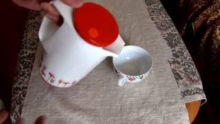 Rotpunkt Thermoskanne Kaffeekanne Dr.Zimmermann,Thermos jug Rotpunkt