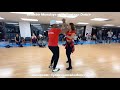 Intermediate salsa dancing on2 combination  ej santana and emi sugita  santana dance