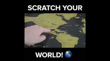 World Travel Scratch Map