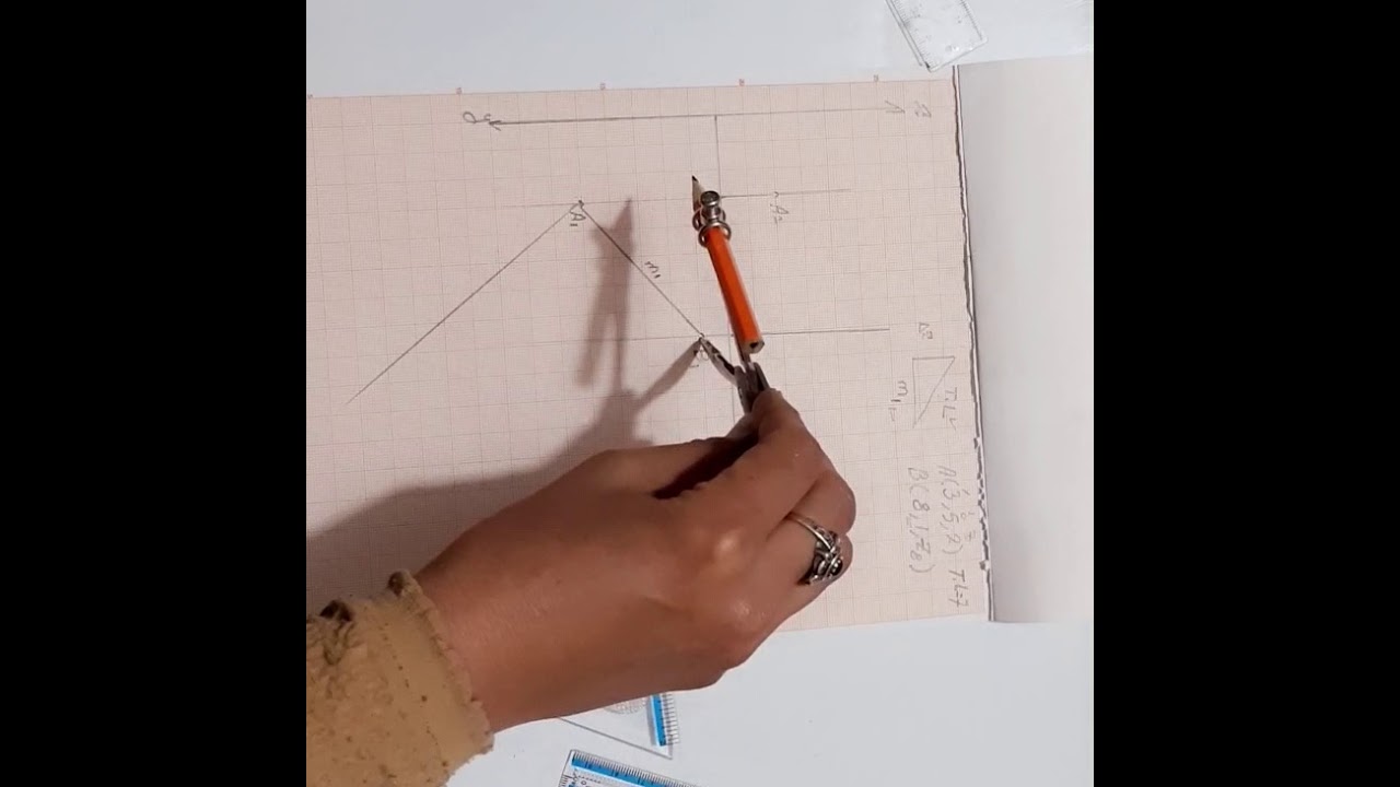 الهندسة الوصفية اسئلة محلولة ١