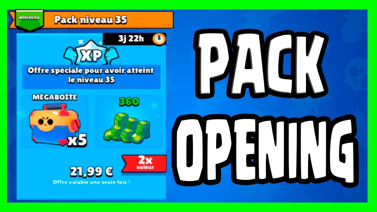 Pack Opening Brawl Stars Offre Speciale Une Legendaire Youtube - level 35 brawl stars pack