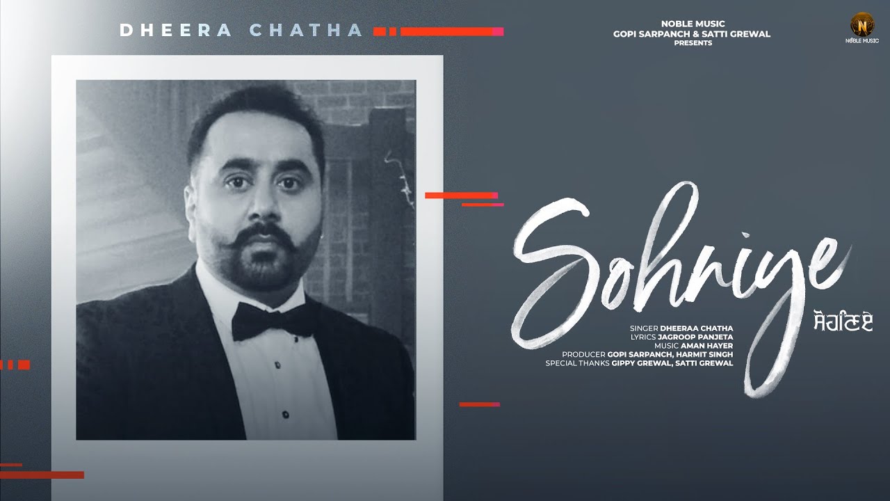 Sohniye | Dheeraa Chatha | Latest Punjabi Songs 2021 | Noble Music