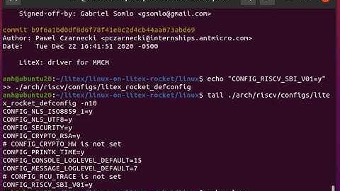 RISC-V Linux in litex/Rocket CPU on FPGA ArtyA7 build Software