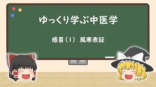 ゆっくり学ぶ中医学ー感冒（１）風寒表証【東洋医学】