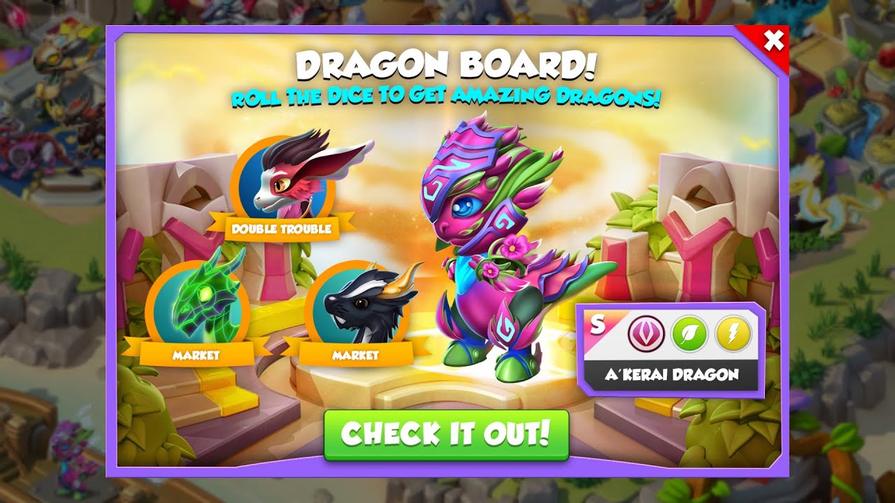 Dragon Mania Legends=DRAGON BOARD=ROLL THE DICE TO GET AMAZING DRAGON