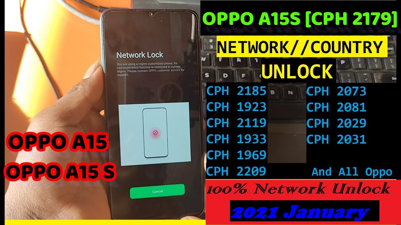 OPPO A15 S COUNTRY //NETWORK UNLOCK || Oppo A15S 16 Digit Code Unlock