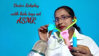 Doctor Roleplay With Kids Toy Set ASMR (real camera touching)