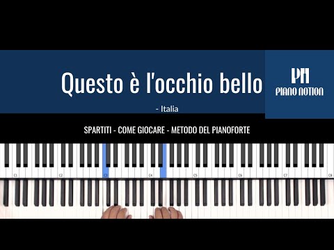 Questo è l'occhio bello (pianoforte facile)