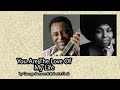 Throwback Duet 08 (You Are The Love Of My Life - George Benson &amp; Roberta Flack) - with Lyrics