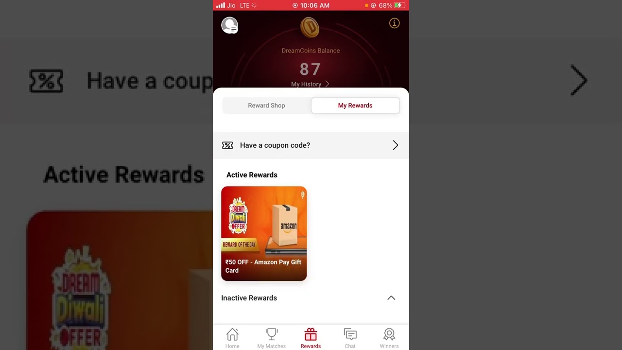 Dream11 loot Offer Amazon Gift Voucher Ultimate loot trick