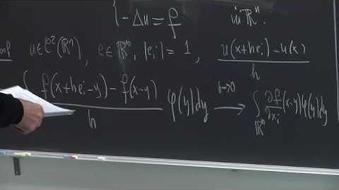 Partial Differential Equations - Giovanni Bellettini - Lecture 15
