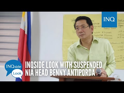 INQside Look with suspended National Irrigation Administration Head Benny Antiporda