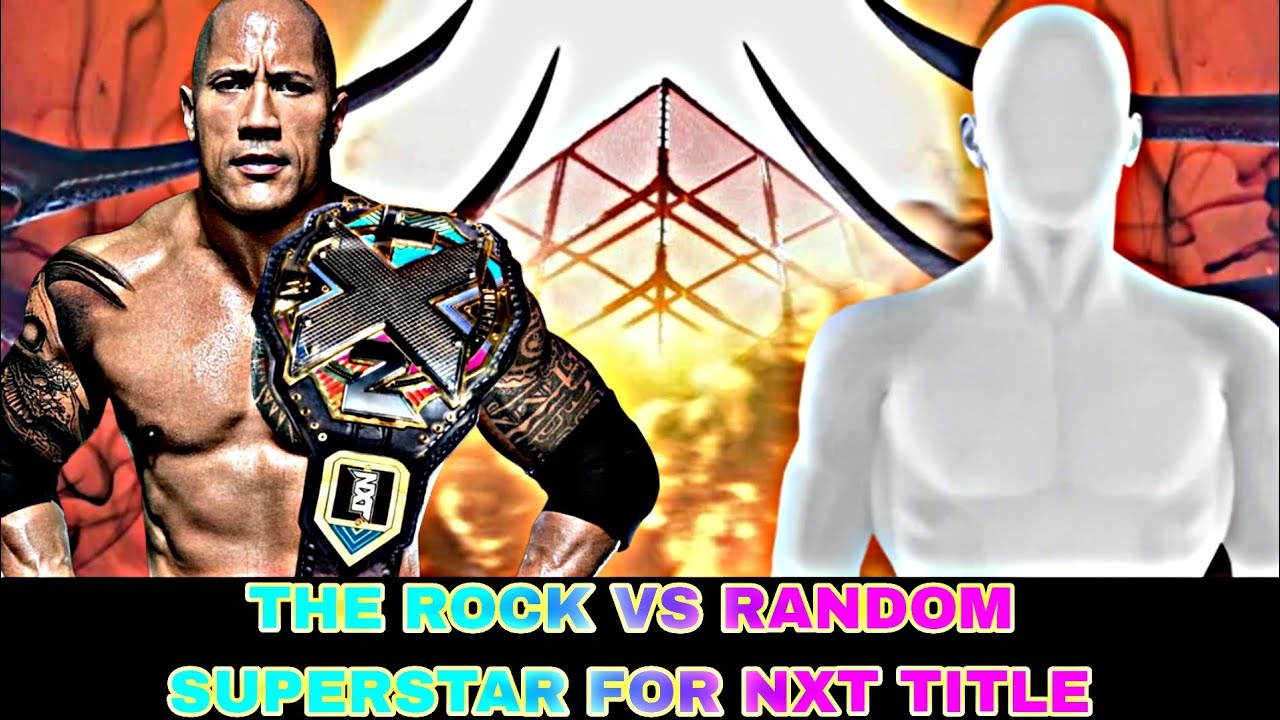 WWEPPSSPP THE ROCK VS RANDOM SUPERSTAR FOR NXT TITLE || IN WWEPPSSPP ...