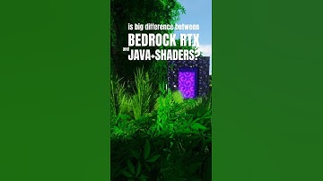 Bedrock RTX versus JAVA with shaders / Minecraft with texture pack from www.realsourcepack.com