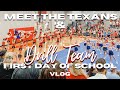 Meet the Texans + First Day of School | Drill Team VLOG