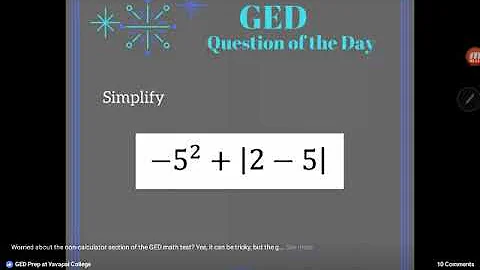 GED QOD: Order of Operations Example 3