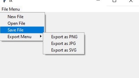Nested Menus in Tkinter - Creating a Menu(s) within a Menu!