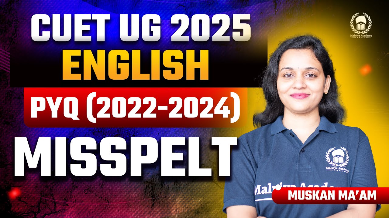 Cuet 2025 Language English previous year solution | Misspelt | Muskan ...