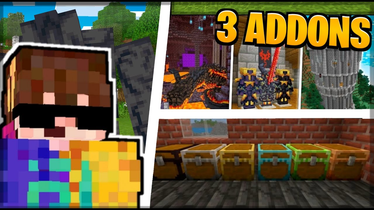 OS 3 MELHORES ADDONS PARA O SEU SOBREVIVÊNCIA!!!! 1.19 (MCPE) - YouTube