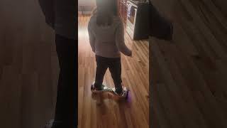 Ellie Learned to ride a Hoverboard