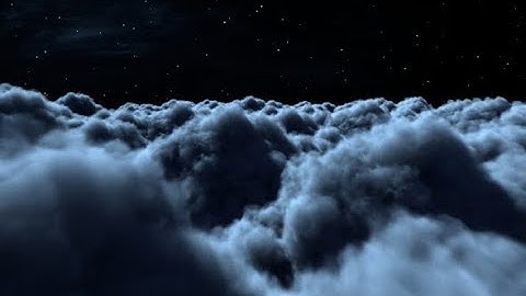 Fly Through The Night Clouds With Full Moon | Motion Graphics - Videohive template