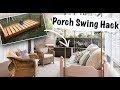 Porch Swing Hack! | Tutorial on turning a children's bed into a hanging porch chair. Porch Swing Hack! | Tutorial on turning a children's bed into a hanging porch chair.