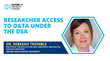 Data Sharing & Ethics Working Group: Researcher Access to Data Under the DSA