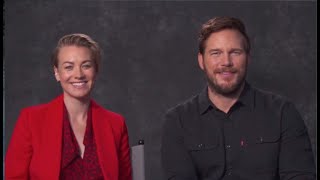 THE TOMORROW WAR Interview - Chris Pratt & Yvonne Strahovski + Yvonne Talks CHUCK Movie!