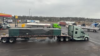 Central Oregon Flatbed Trucking #60. New truck . Bags of seeds from nezperce ID