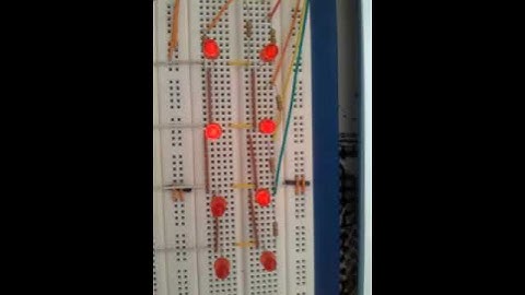 Contatore binario matrice LED 4X4 arduino