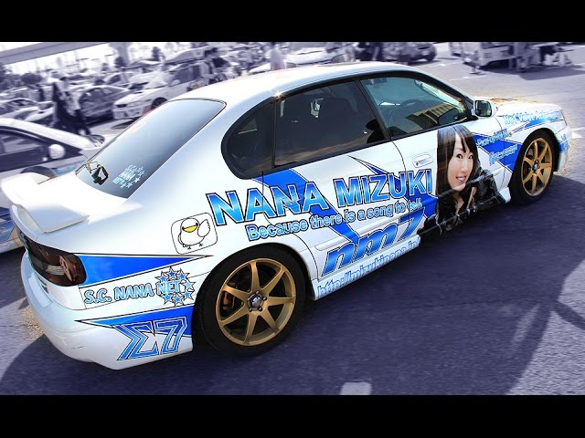 痛車 SUBARU LEGACY B4 水樹奈々仕様 NANA MIZUKI - YouTube