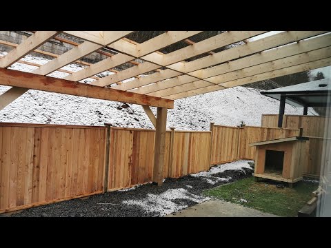 Het bouwen van een pergola en DAK IT van begin tot eind