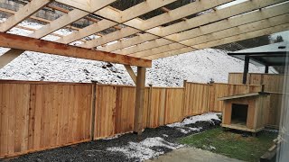 HOW TO BUILD A PERGOLA AND ROOF IT FROM START TO FINISH