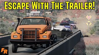 Escape With The Trailer! - BeamNG Drive