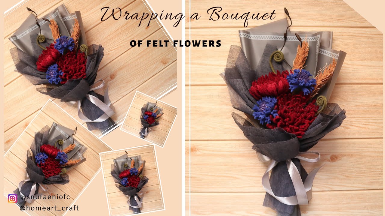 Korean Wrapping Bouquet - How to Wrap Flowers - S Nuraeni 