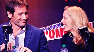david duchovny &amp; gillian anderson improv mulder &amp; scully at nycc 2013