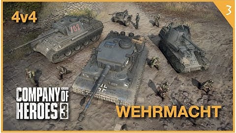 Company of Heroes 3 Playtest - The Wehrmacht 4v4 Showcase vs Expert AI [4k No Commentary]