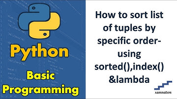 How to sort list of tuples by specific order-using sorted(),index()&lambda