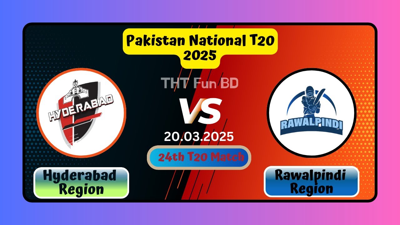 Hyderabad Region vs Rawalpindi Region HR v RR Pakistan National T20