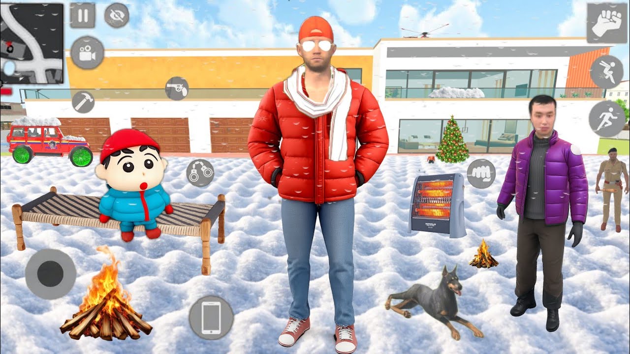 JACK STUCK 🤩 IN SNOW TSUNAMI 😱 IN INDIAN THEFT AUTO 🥶 SNOW OMG