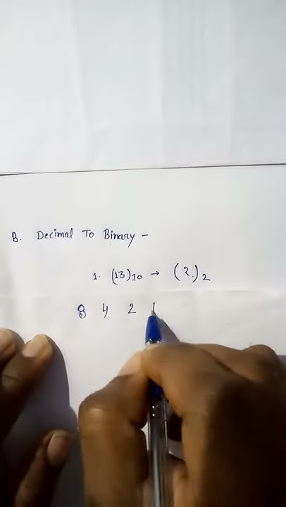 How To Convert Decimal To Binary || Decimal To Binary Conversion ...