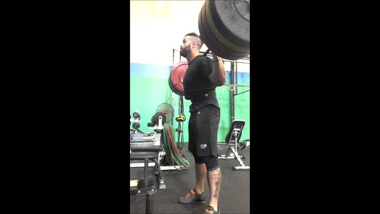 8/18/15 last set of 2@315 tempo of 20x1.