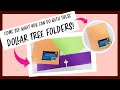 easy diy gift card wallet and money wallet using DOLLAR TREE FOLDERS | awesome BUDGET CRAFTING