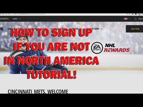 How to Sign up for EA NHL Rewards in EUROPE