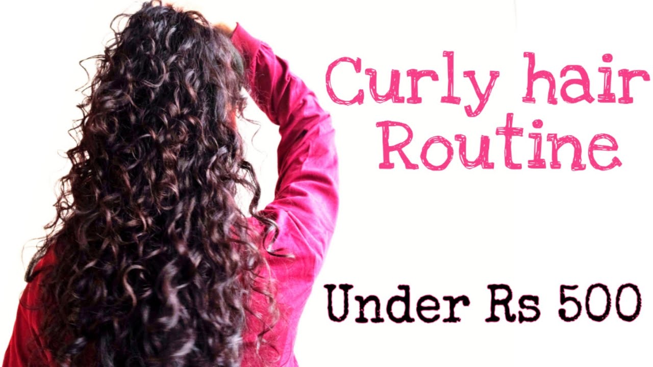 Curly hair routine on a budget | Indian Curly Hair | keebisha - YouTube
