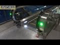 速度速め MRT エキスポ駅 エスカレーター ホーム階へ下り クニム製 Singapore Expo MRT Station CNIM escalator