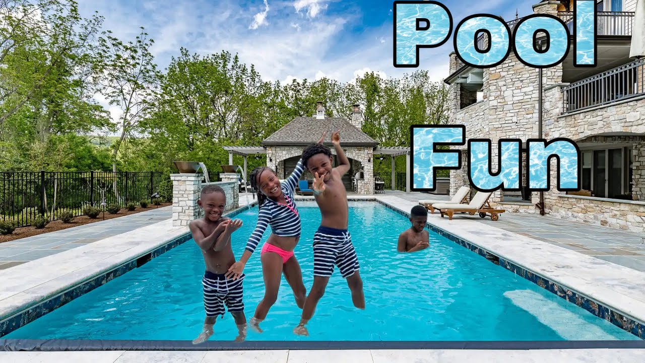 Family Time With Greg: Doing The Coolest Flips and Jumps At The Pool